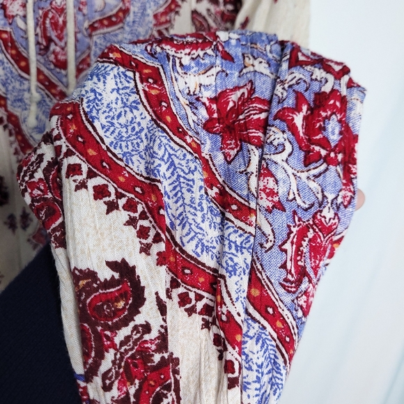 BILLABONG Women's Boho Print, Just Like You, Long Sleeve Dress MEDIUM - Picture 10 of 13